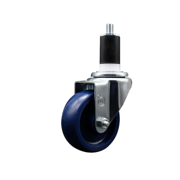 3.5'' Solid Poly Wheel Swivel 1-1/2'' Expanding Stem Caster